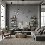 Tapet vinil gri cu textură fină de pânză, Gris cendre, Uni Mat Caselio, 54 cm x 10.05 m