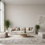 Tapet vinil gri deschis cu textură de pânză, Gris clair, Uni Mat Caselio, 10.05 m x 54 cm