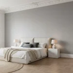 Tapet vinil gri oțel cu textură fină de in, Gris acier fonce, Uni Mat Caselio, 10.05x0.54 m