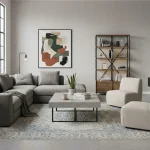 Tapet vinil gri oțel cu textură fină de in, Gris acier fonce, Uni Mat Caselio, 10.05×0.54 m