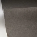 Tapet vinil gri taupe cu țesătură fină de in, Taupe cendre, Uni Mat Caselio, 10.05x0.54 m