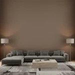 Tapet vinil maro ciocolatiu cu textură de pânză, Chocolat 103222804, Uni Mat Caselio, 54 cm x 10.05 m