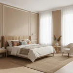 Tapet vinil maro cu aspect de in țesut, Savane, Uni Mat Caselio, 54 cm x 10.05 m