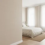Tapet vinil moka cu aspect de in, Uni mat, Linen Edition, Caselio, 53x1005 cm