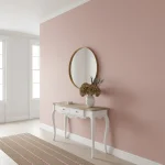 Tapet vinil rose nude cu textură fină de in, Rose nude, Uni Mat Caselio, 54 cm x 10.05 m