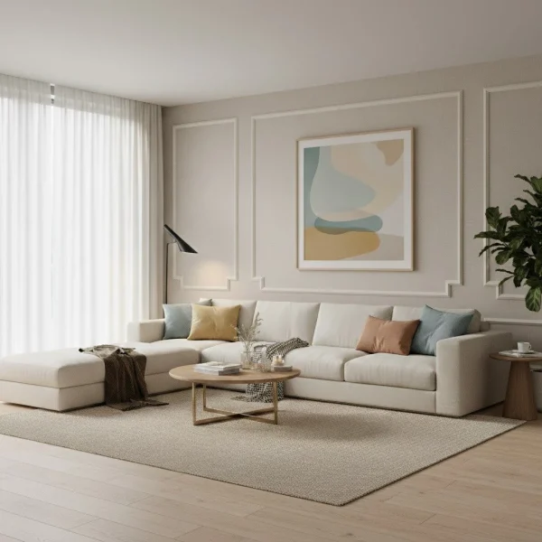 Tapet vinil taupe cu textură fină de pânză, Taupe fume 103221819, Uni Mat Caselio, 54 cm x 10.05 m