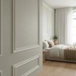 Tapet vinil verde eucalipt cu textură de pânză, Uni Mat Caselio, 54×100,5 cm