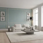 Tapet vinil verde malachit cu aspect textil melanjat, Vert malachite chine, Uni Mat Caselio, 54x1005 cm