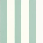 Tapet vinil verde mentă cu dungi și aspect textil, Vert menthe, Linen Lines Caselio, 53x1005 cm
