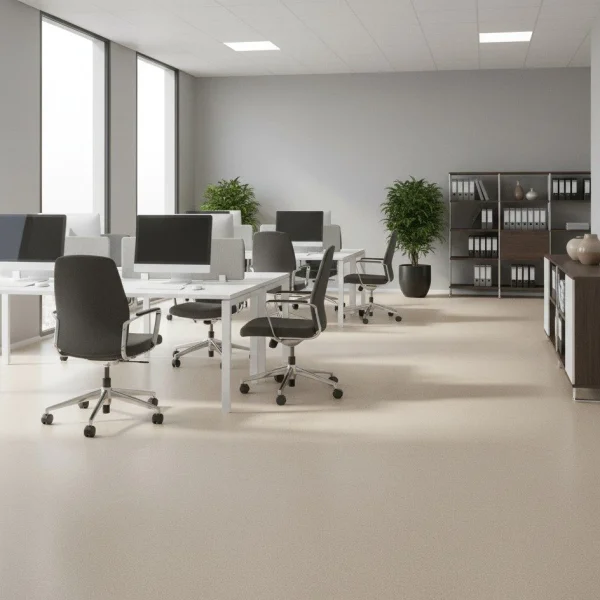 Covor PVC bej eterogen, trafic comercial intens, 2 mm, Tarkett Spark M04