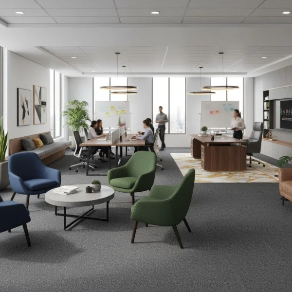 Mocheta dale buclată gri inchis, Elemental 9550, Tapibel, 50×50 cm