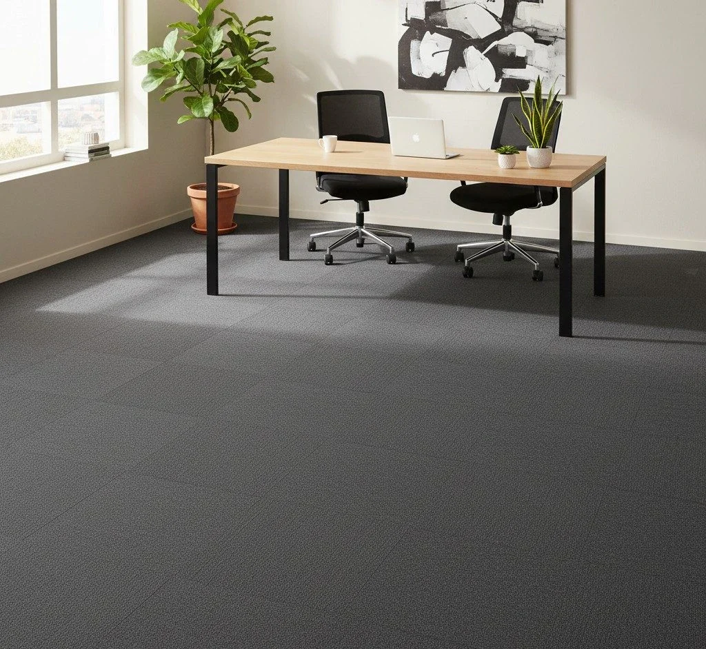 Mocheta dale buclată gri, trafic greu, 50×50 cm, Elemental 9551, Tapibel