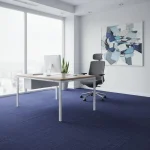 Mochetă dale albastră cu textură lineară, online aegean sea 20607, Tivoli Burmatex, 50cm x 50cm