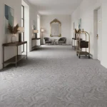 Mochetă modulară gri cu aspect marmorat 50x50 cm - Mocheta dale birouri