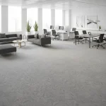 Mochetă modulară gri cu aspect marmorat 50x50 cm - Mocheta dale birouri