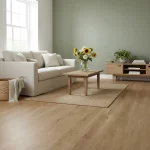 Parchet SPC cu aspect natural de stejar, Hazelnut, Dawn 2 Dusk, VinylTechLab, 6x180x1220 mm