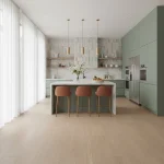 Parchet SPC cu aspect stejar deschis mat, Latte, Dawn 2 Dusk, VinylTechLab, 6x180x1220 mm