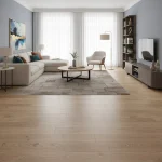 Parchet SPC cu textură de lemn natural mat, Wheat, Dawn 2 Dusk, VinylTechLab, 6x180x1220 mm