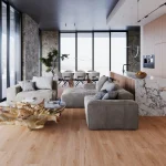 Parchet SPC cu textură realistă de lemn, Saffron, Dawn 2 Dusk Saffron, VinylTechLab, 6x180x1220 mm