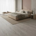 Parchet SPC gri-bej cu textură de lemn natural, Amalfi, Wood, VinCore, 5x180x1220 mm