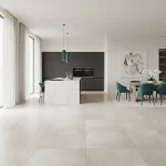 Parchet SPC gri-crem aspect piatră, Lunar, Moonwalk XL, VinylTechLab, 609x609 mm