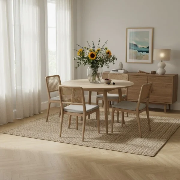 Parchet SPC herringbone bej cu finisaj stejar natural, Nice, Herringbone+, VinCore, 6x125x625 mm