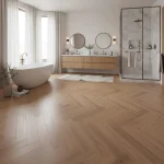 Parchet SPC Herringbone cu textură sincronizată EIR, Alhambra, Royal Castle, VinylTechLab, 6x125x625 mm