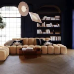 Parchet SPC Herringbone cu textură sincronizată EIR, Alhambra, Royal Castle, VinylTechLab, 6x125x625 mm