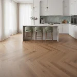 Parchet SPC Herringbone cu textură sincronizată EIR, Alhambra, Royal Castle, VinylTechLab, 6x125x625 mm