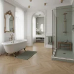 Parchet SPC herringbone stejar cu textură naturală mată, Normandy, Herringbone, VinCore, 5x125x625 mm