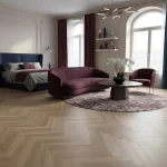 Parchet SPC herringbone stejar deschis model, Provence, Herringbone, VinCore, 5x125x625 mm