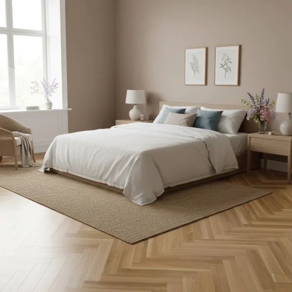 Parchet SPC herringbone structură stejar auriu, Lyon, Herringbone+, VinCore, 6x125x625 mm