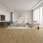 Parchet SPC maro cu structură de lemn natural cald, Rome, Wood+, VinCore, 6x180x1220 mm