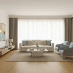 Parchet SPC maro deschis cu nervuri liniare discrete, Bari, Wood+, VinCore, 6x180x1220 mm