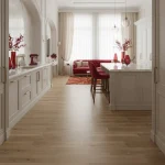 Parchet SPC stejar natural cu noduri discrete, Perugia, Wood, VinCore, 5x180x1220mm