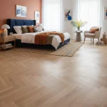 Parchet SPC stejar natural herringbone mat, Louvre, Royal Castle, VinylTechLab, 6x125x625 mm