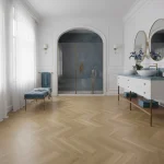 Parchet SPC vinil herringbone stejar auriu, Brittany, Herringbone, VinCore, 5x125x625 mm