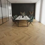 Parchet SPC Vinil herringbone stejar auriu cu structură lemn natural, Corsica, Herringbone, VinCore, 5x125x625 mm