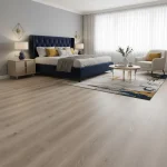 Parchet SPC XL bej deschis cu textură realistă de lemn, Ivory, Woodlands, VinylTechLab, 7x228x1828 mm