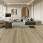 Parchet SPC XL bej deschis cu textură realistă de lemn, Ivory, Woodlands, VinylTechLab, 7x228x1828 mm