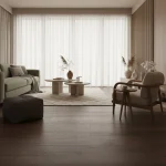 Parchet SPC XL brun-roșcat cu structură de lemn intensă, Russet, Woodlands, VinylTechLab, 7x228x1828 mm