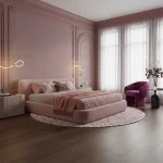 Parchet SPC XL brun-roșcat cu structură de lemn intensă, Russet, Woodlands, VinylTechLab, 7x228x1828 mm