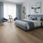 Parchet SPC XL maro-auriu cald cu  textură realistă, Sienna, Woodlands, VinylTechLab, 7x228x1828mm