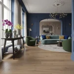 Parchet SPC XL maro-auriu cald cu  textură realistă, Sienna, Woodlands, VinylTechLab, 7x228x1828mm