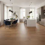 Parchet SPC XL maro cu aspect natural de lemn,  Copper, Woodlands, VinylTechLab, 7x228x1828 mm