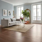 Pardoseală SPC click maro textură lemn, Cocoa, Dawn 2 Dusk, VinylTechLab, 6x180x1220 mm