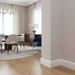 Plintă ornamentală Durotec 80 albă cu profil clasic 100x14x2000mm