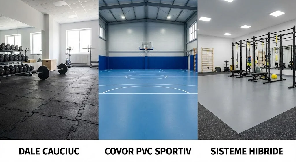 Pardoseli pentru Săli de Fitness și Crossfit: Rezistență la Impact și Absorbție Șoc Pardoseli pentru Săli de Fitness și Crossfit: Rezistență la Impact și Absorbție Șoc