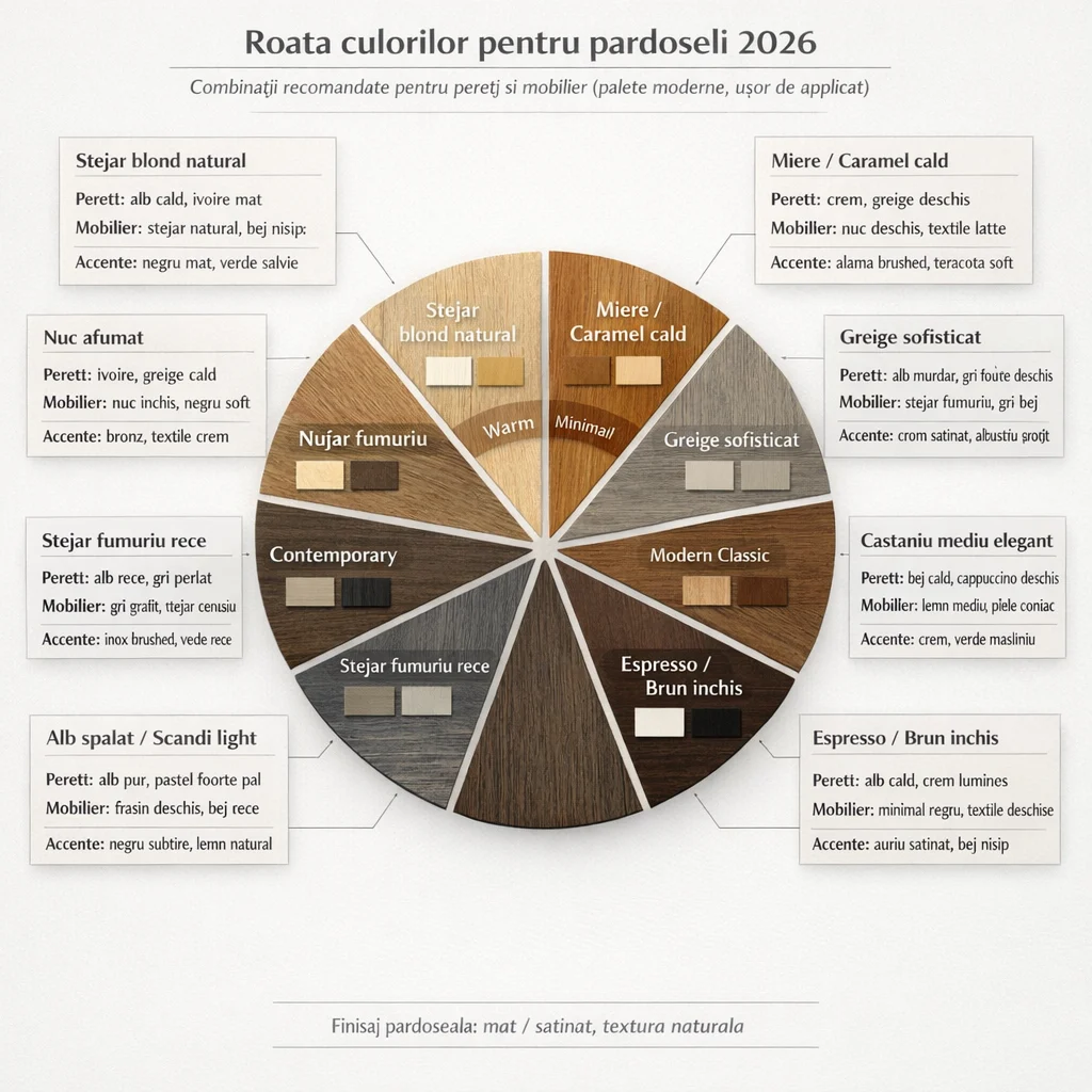 Ce Culori de Pardoseli Să Alegi în 2026: Ghid Complet pentru Amenajări Moderne Ce Culori de Pardoseli Să Alegi în 2026: Ghid Complet pentru Amenajări Moderne