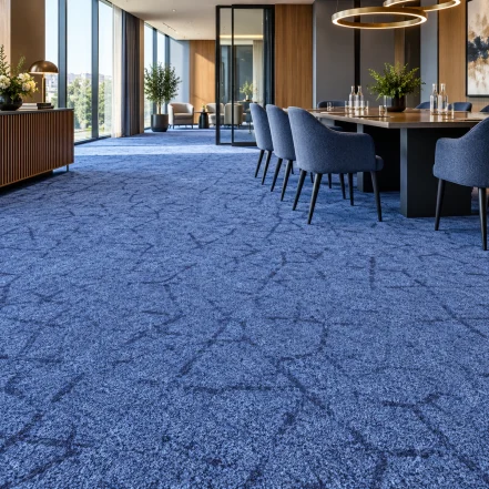 Mochetă cu fir tăiat pentru evenimente și HoReCa, Oscar Denim 25007, Radici, 400 cm - Mocheta